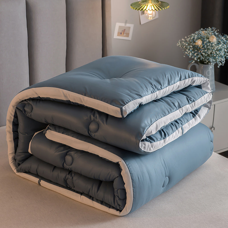 Simple Style Embroidered Skin-friendly Down Velvet Duvet